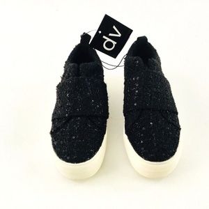 DV Black Sequine Slip on Sneaker